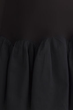 Siyah A-Kesim Carmen Yaka Dokuma K?sa Abiye Gece Mezuniyet Elbisesi TPRSS25EL00139 - Trendyolmilla фото 4