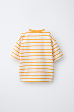 CAMISETA HEAVY WEIGHT RAYAS / Naranja - Zara фото 2
