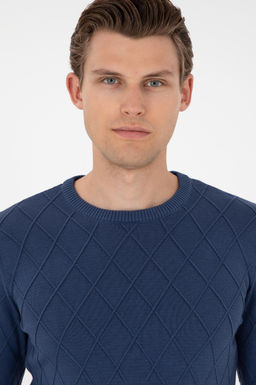 Мужской свитер цвета индиго - U.s. polo assn фото 2