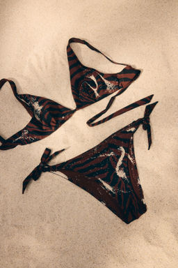 Top de bikini triangular con relleno - H&m фото 6