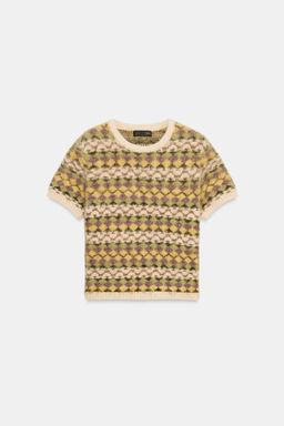 BRUSHED-EFFECT JACQUARD KNIT JUMPER - Zara фото 4