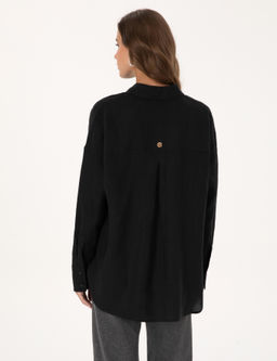 Siyah Oversize Uzun Kollu G_mlek - Pierre cardin фото 5