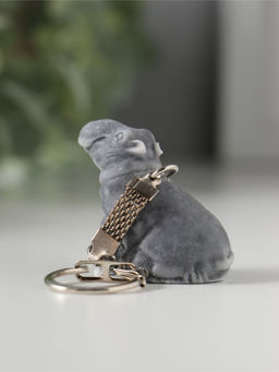 Брелок "Бегемотик сидящий маленький", 3,7см