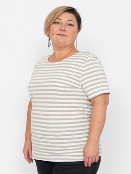 CRB wear/FSLW 60260-11 Футболка женская,светло-серый меланж/Ex.Cherubino  фото 4