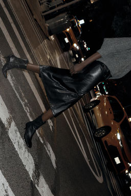 SOFT LEATHER STILETTO HEEL ANKLE BOOTS