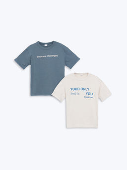 Bisiklet Yaka Erkek ?ocuk Ti??rt 2li