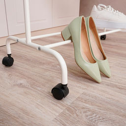 Вешалка гардеробная металл. "Радуга 2" белый