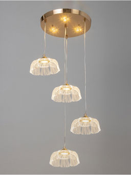 Люстра потолочный BayerLux Tanja, 28 Вт, LEd, 4000-6000К, золото, 63×41×42 см