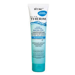 BLUE THERM Маска-сон ночная для лица,шеи и декольте несмываемая 100мл