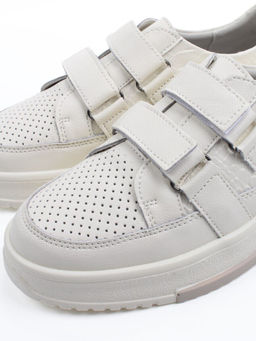 03-C138-2A LT. BEIGE Полуботинки спортивные женские (натуральная кожа)