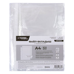 Expert Complete Файл-вкладыш OPTIMA A4 100 шт. 35 мкм глянцевый прозрачный EC2200670