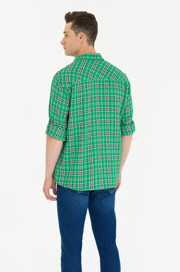 U. S. Polo Assn Мужская зеленая рубашка Lumberjack - U.s. polo assn фото 5