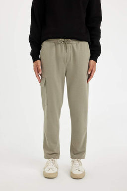 Мужские облегающие спортивные штаны с карманами-карго и прямыми штанинами - Defacto фото 5