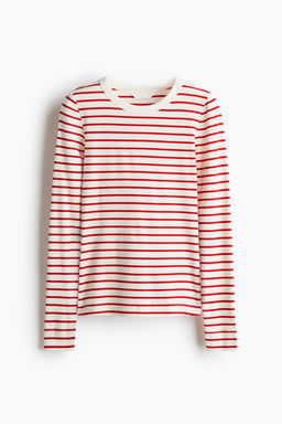 Camiseta en punto de canale - H&m фото 6