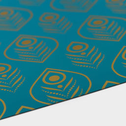 Салфетки сервировочные на стол Доляна «Перья», 4 шт., 30×45 см, бирюзовые