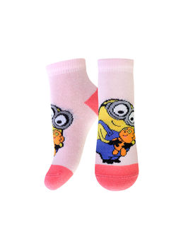 Цена за 2 пары БРЕСТСКИЕ НОСКИ ДЕТСКИЕ 3095 MINIONS (укороченные) бл.розовый
