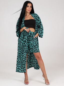 291 ЖЕНСКИЙ КОСТЮМ ДВОЙКА (шорты) (Зелёный)