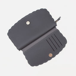 Кошелёк на молнии, цвет серый - Simaland фото 4