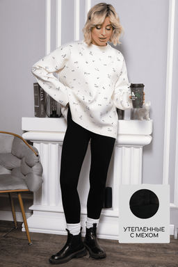 Лосины в рубчик утепленные - Lt collection фото 17