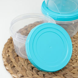 Набор банок для хранения продуктов «Фиджи», 3 шт., 700 мл, пластик, крышки МИКС