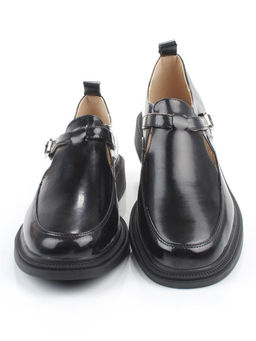 06-PDEB98-3 BLACK Туфли женские (натуральная кожа)