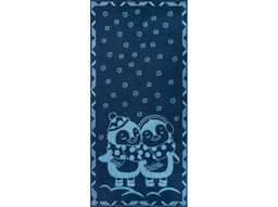 Полотенце махровое 6с102.411ж1 Пингвики(джинс) 67х150см