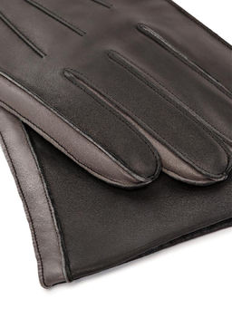 Перчатки мужские ш+каш. OS00109 black/grey - Eleganzza фото 3