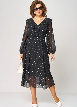 Платье EVA GRANT 7297В принт горох