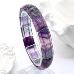 Браслет из Флюорита сегмент 14*15мм, 35г