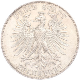 Монета 1 талер 1859 года Франкфурт 100 лет со дня рождения Фридриха Шиллера