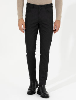 Брюки чинос узкого кроя антрацитового цвета - Cacharel фото 2