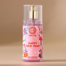 Мист для тела Happy New Year, 88 мл, аромат праздничный пунш, URAL LAB