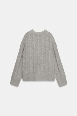 SOFT CABLE KNIT JUMPER - Zara фото 7