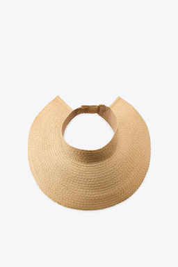 WIDE-BRIMMED WOVEN VISOR - Zara фото 3