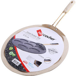 80447 Блинница алюм 35 см мрам/п бак/руч (х6) - Mayer&boch фото 4