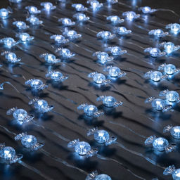 Умная гирлянда Нить 10 м с насадками Конфетки, IP20, прозрачная нить, 66 LED, свечение RGB, USB - Luazon lighting фото 6