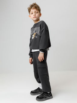 КР 302843/антрацитовый 3902 к594 джемпер (свитшот) для мал - Crockid фото 4