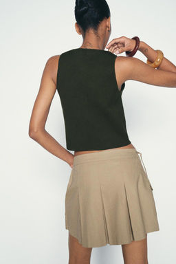 PLAIN KNIT CROP TOP - Zara фото 15