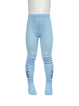 OMSA kids Collant 11P62-1 с рис. (кот и зайчик) - Blu Сhiaro