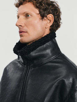 Дубленка из экокожи / Zarina