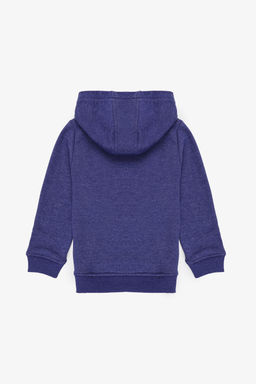 Erkek Гocuk Mor KapГЕonlu Basic Sweatshirt