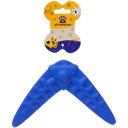 Цена за 6 шт. Игрушка - бумеранг для собак "Любимый БРО" , цвет синий, d-18см/60гр (лейбл)