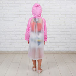 Дождевик детский Гуляем под дождём, розовый, L, МИКС - Simaland фото 3