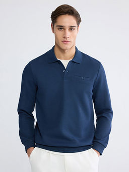 Polo Yaka Erkek Sweatshirt