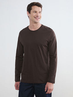 Bisiklet Yaka Uzun Kollu Erkek Ti??rt