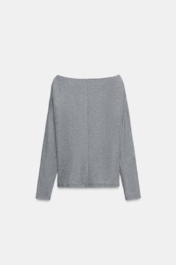 BATWING SLEEVE STUDDED T-SHIRT - Zara фото 5