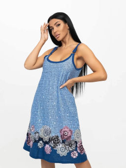Сарафан женский, цвет синий
