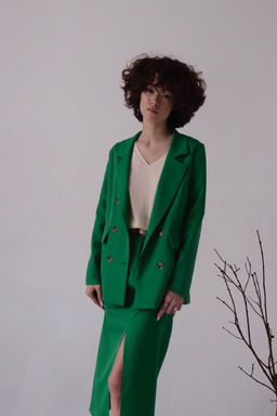 Юбка миди-макси зелёная - Martichelli фото 2