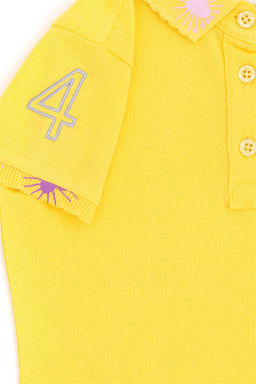 U. S. Polo Assn / Светло-желтая базовая футболка для девочек - U.s. polo assn фото 4