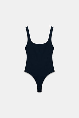 BODY EL?STICO ESCOTE CUADRADO / Azul
